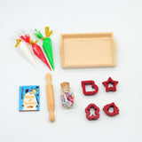 Maxbell 11x Dollhouse Miniature Baking Tools Classic for 1/12 BJD Doll Parts Playset red