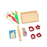 Maxbell 11x Dollhouse Miniature Baking Tools Classic for 1/12 BJD Doll Parts Playset red