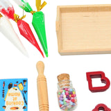 Maxbell 11x Dollhouse Miniature Baking Tools Classic for 1/12 BJD Doll Parts Playset red