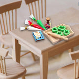 Maxbell 11x Dollhouse Miniature Baking Tools Classic for 1/12 BJD Doll Parts Playset green