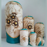 Maxbell 7x Russian Nesting Doll Figures Matryoshka Dolls for Birthday Halloween Home