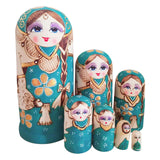 Maxbell 7x Russian Nesting Doll Figures Matryoshka Dolls for Birthday Halloween Home