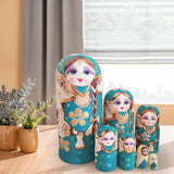 Maxbell 7x Russian Nesting Doll Figures Matryoshka Dolls for Birthday Halloween Home