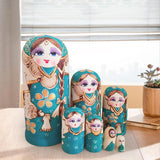 Maxbell 7x Russian Nesting Doll Figures Matryoshka Dolls for Birthday Halloween Home