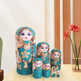 Maxbell 7x Russian Nesting Doll Figures Matryoshka Dolls for Birthday Halloween Home