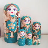 Maxbell 7x Russian Nesting Doll Figures Matryoshka Dolls for Birthday Halloween Home