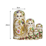Maxbell 10x Russian Nesting Dolls Figures Stacking Doll Set for Children Adults Gift