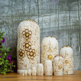 Maxbell 10x Russian Nesting Dolls Figures Stacking Doll Set for Children Adults Gift