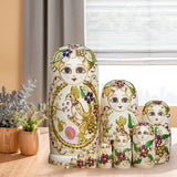 Maxbell 10x Russian Nesting Dolls Figures Stacking Doll Set for Children Adults Gift