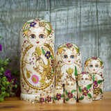 Maxbell 10x Russian Nesting Dolls Figures Stacking Doll Set for Children Adults Gift