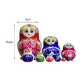 Maxbell 10 Pieces Russian Nesting Doll Hand Painted Stackable for Office Easter Home