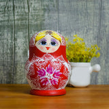Maxbell 10 Pieces Russian Nesting Doll Hand Painted Stackable for Office Easter Home
