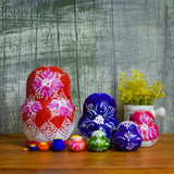 Maxbell 10 Pieces Russian Nesting Doll Hand Painted Stackable for Office Easter Home