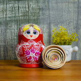 Maxbell 10 Pieces Russian Nesting Doll Hand Painted Stackable for Office Easter Home
