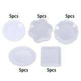 Maxbell 5 Pieces 1:12 Dollhouse Miniature Dish Tray Model Photoprops Dessert Dish