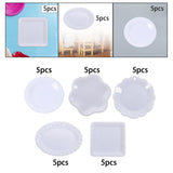 Maxbell 5 Pieces 1:12 Dollhouse Miniature Dish Tray Model Photoprops Dessert Dish