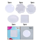 Maxbell 5 Pieces 1:12 Dollhouse Miniature Dish Tray Model Photoprops Dessert Dish