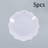 Maxbell 5 Pieces 1:12 Dollhouse Miniature Dish Tray Model Photoprops Dessert Dish