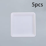 Maxbell 5 Pieces 1:12 Dollhouse Miniature Dish Tray Model Photoprops Dessert Dish