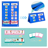 Maxbell Kids Visual Schedule Teaching Tools Durable Chore Chart Routine Pocket Chart