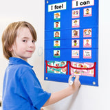 Maxbell Kids Visual Schedule Teaching Tools Durable Chore Chart Routine Pocket Chart