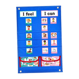 Maxbell Kids Visual Schedule Teaching Tools Durable Chore Chart Routine Pocket Chart