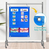 Maxbell Kids Visual Schedule Teaching Tools Durable Chore Chart Routine Pocket Chart