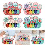 Maxbell Light up Music Baby Toys Early Learning Cartoon for Toddlers Babies Birthday red