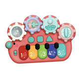 Maxbell Light up Music Baby Toys Early Learning Cartoon for Toddlers Babies Birthday red