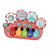 Maxbell Light up Music Baby Toys Early Learning Cartoon for Toddlers Babies Birthday red