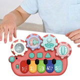 Maxbell Light up Music Baby Toys Early Learning Cartoon for Toddlers Babies Birthday red