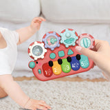 Maxbell Light up Music Baby Toys Early Learning Cartoon for Toddlers Babies Birthday red