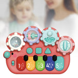 Maxbell Light up Music Baby Toys Early Learning Cartoon for Toddlers Babies Birthday red