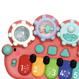 Maxbell Light up Music Baby Toys Early Learning Cartoon for Toddlers Babies Birthday red