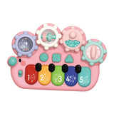 Maxbell Light up Music Baby Toys Early Learning Cartoon for Toddlers Babies Birthday pink