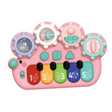 Maxbell Light up Music Baby Toys Early Learning Cartoon for Toddlers Babies Birthday pink