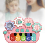 Maxbell Light up Music Baby Toys Early Learning Cartoon for Toddlers Babies Birthday pink