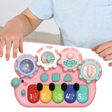 Maxbell Light up Music Baby Toys Early Learning Cartoon for Toddlers Babies Birthday pink