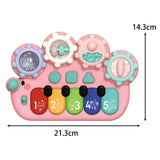 Maxbell Light up Music Baby Toys Early Learning Cartoon for Toddlers Babies Birthday pink