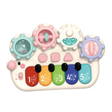 Maxbell Light up Music Baby Toys Early Learning Cartoon for Toddlers Babies Birthday white