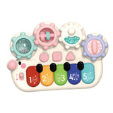 Maxbell Light up Music Baby Toys Early Learning Cartoon for Toddlers Babies Birthday white