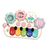 Maxbell Light up Music Baby Toys Early Learning Cartoon for Toddlers Babies Birthday white