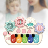 Maxbell Light up Music Baby Toys Early Learning Cartoon for Toddlers Babies Birthday white