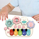 Maxbell Light up Music Baby Toys Early Learning Cartoon for Toddlers Babies Birthday white