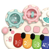 Maxbell Light up Music Baby Toys Early Learning Cartoon for Toddlers Babies Birthday white