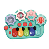 Maxbell Light up Music Baby Toys Early Learning Cartoon for Toddlers Babies Birthday green