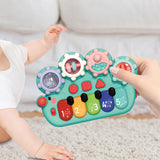 Maxbell Light up Music Baby Toys Early Learning Cartoon for Toddlers Babies Birthday green