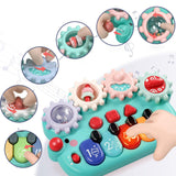 Maxbell Light up Music Baby Toys Early Learning Cartoon for Toddlers Babies Birthday green