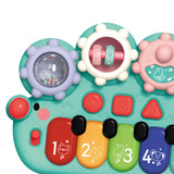 Maxbell Light up Music Baby Toys Early Learning Cartoon for Toddlers Babies Birthday green