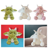 Maxbell Soft Cartoon Flying Dragon Pillow Doll for Home Sofa Bed Holidays Kids Green